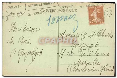 BAR-le-DUC (Meuse) — Die Sparkasse — Verleger L. Joigmon — Rückseite