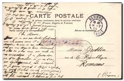 Béziers — Die Sparkasse — M. P., Fot. — Rückseite