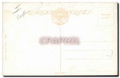 Mulher em maiô — praia com velas no horizonte — edição Carlolini Postale, n° 7038 — Verso