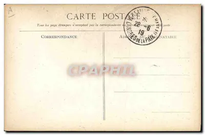 Entrega de la Cruz de la Legión de Honor al estandarte de los Tirailleurs Sénégalais — Revue des Troupes, Longchamps 1913 — MASIN.RC. Lecoq, Mathorel y Bernard — Reverso