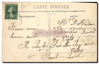 Exposição de Raposas e Javalis por M. o Padre GÉRARD, Pároco de Voué (Aube) — Fototipia A. BERGERET A.C.M., Nancy — Verso