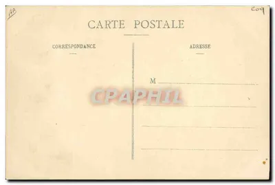 Una gallina interessata — Caricatura di gallina e gallo — J.N. / Favier Sage — Verso