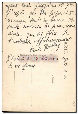 Batz-sur-Mer (Loire-Inf.) — Nos Marais salgados — Retirada do sal na Gède — Verso