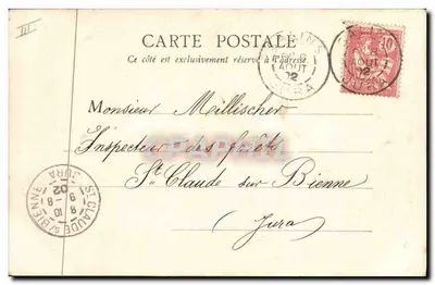 Bureau kierownictwa soli w Salins-les-Bains (Jura) — Libr. David-Mauvas — numer serii nieodczytelny — Rewers