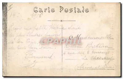 Bourg-en-Bresse — A Caixa de Economia — Vve Ravier, editor Bourg — Verso