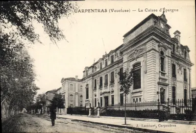 Carpentras (Vaucluse) — A Caixa de Poupança — Imp. J. Lambert, Carpentras