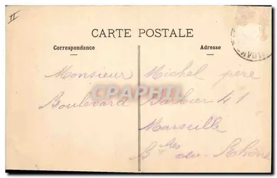 Chambéry — Fonte de Boigne, A Postagem e a Caixa de Poupança — editor CR — Verso