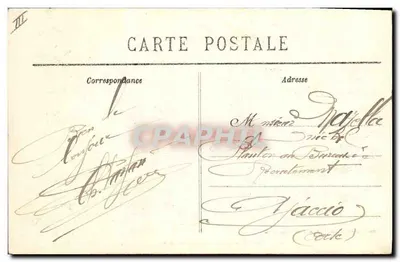 Carpentras (Vaucluse) — A Caixa de Economia — Edições Artísticas J. Brun e Cie — Verso