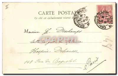 A Caixa de Economia — Chalons-sur-Marne — B.F. Paris — Verso