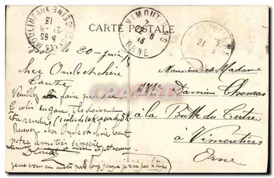 In Normandia — Una Cour de Ferme Normande — Lib. H. Fournies, Vire — Verso