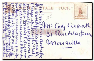 Menton, O Farol, Carnoules e as Montanhas Santa Agnes — M. Bersaud — Verso