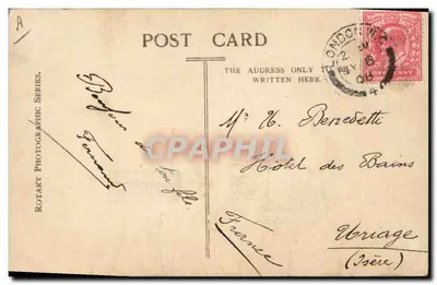 H.M. Król Edward i Prezydent Fallières — Fotografia Rotary E.C. nr 2451 O — Rewers