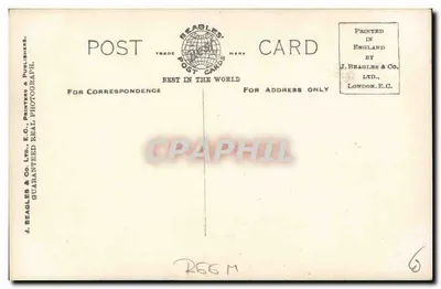 H.R.H. Książę Henryk — w mundurze wojskowym — Beagles Postcards n°124.N — Rewers