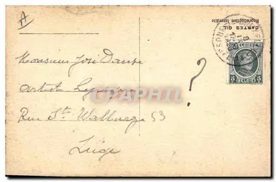 Cupidon armado com uma arma de fogo — O Amor...ou a Vida! — Cartas Gil — Verso
