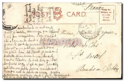 Tres Highlanders — 3023 — Un día ventoso en las colinas — Tarjeta postal de la serie 'Highlanders' (editor no visible) — Reverso