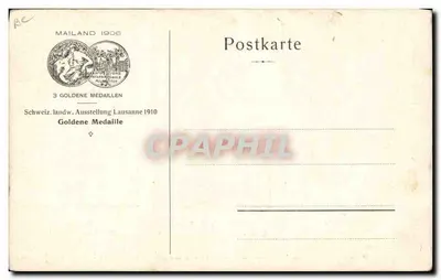 Schweizer Rinder — Landwirtschaftliche Ausstellung Lausanne 1910 — Züchter Fritz Marbach — Rückseite