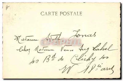 Chantecler, autorstwa M. Edmond Rostand — Acte II, Le Matin du Coq — Reprodukcja przez Le Deley — Rewers