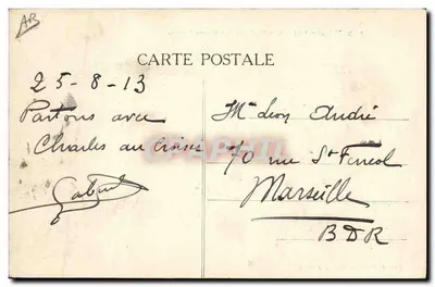 Batz (Loire-Inf.) — Vista Geral dos Marais Salants — Coleção F. Chapeau, Nantes, 2e mille — Verso