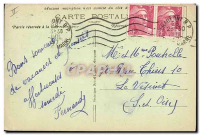 Chaumont — Caisse d'Epargne — Edición Jullien — Reverso