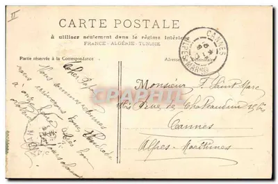 Digne — Spaarbank en Theater — Imp. Constans et Davin — Achterkant