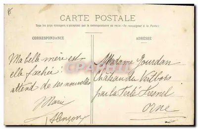 A Normandia - "Bilhete postal antigo" - 101. Estudos de reconstrução de interiores e grupos normandos. Os Velhos Trajes — Verso