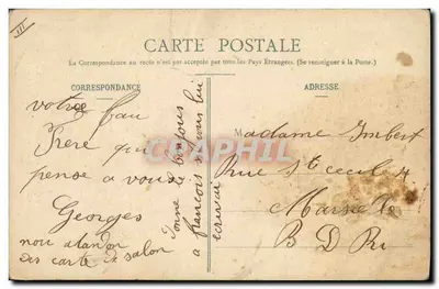 Peinados de antaño - Caen - Las chicas de Caen, en las que las morenas dominan, han quedado famosas por su belleza — La Normandía, editada por La C.P.A. en París, n°6 — Reverso