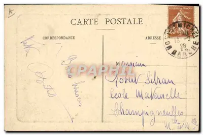 Stara pocztówka Folklore Normandie Alencon — Rewers