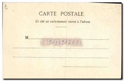 AUVERGNE - A Montagnarde — cena de dança tradicional — Lab. Bongé-Béal, rue de l'Écu, Clermont-Ferrand — Verso