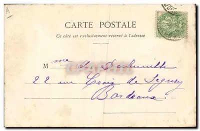 Auvergne - A Bourrée — Lib. Bougé-Béal, 21 rue de l'Écu, Clermont-Ferrand — Verso
