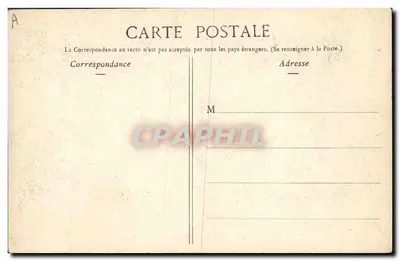 Auvergne - De Montagnarde — scène de dansen traditioneel — Lib. Bougé-Béal, 21 Rue de l'Écu, Clermont-Ferrand — Achterkant