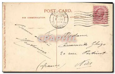 Kobieta z piórem — 'WANTED, A PARTNER' — The Carlton Publishing Co. London, nr 6741 — Rewers
