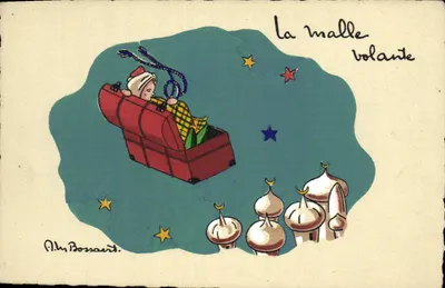 A malha voando — ilustração de Alm Bossaert — Edição Artisticus Paris