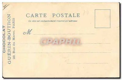 Le Vieux Paris — Les Repasseuses — CHOCOLAT GUÉRIN-BOUSTRON — Rewers