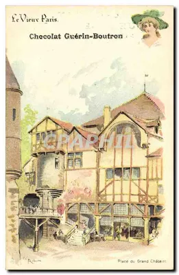 Praça do Grand Châtelet — Paris — Chocolat Guérin-Boutron