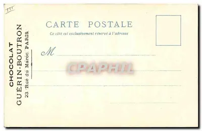 Praça do Grand Châtelet — Paris — Chocolat Guérin-Boutron — Verso