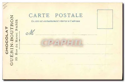 O Pilori — O Velho Paris — Chocolat Guérin-Boutron — Verso