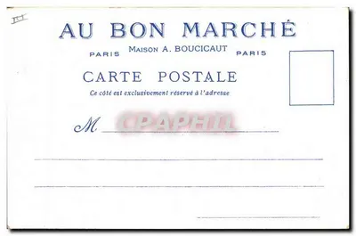 Casa natal de Molière — O Velho Paris — Ofertada pelos Magasins du Bon Marché — Verso