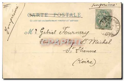 Cours du Pré aux Clercs — A Velha Paris — Editor A. Rolin — Verso