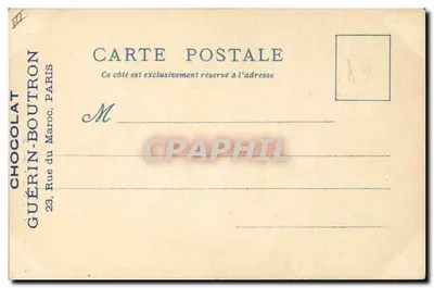 O Velho Paris — Exposição Universal de 1900 — Chocolat Guérin-Boutron — Verso