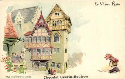 Rue des Grandes Ecoles — O Velho Paris — Chocolat Guérin-Boutron, editor