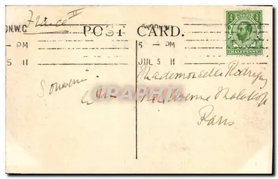 Koronacja króla Jerzego V i królowej Mary — 22 czerwca 1911 — Wóz młodych książąt — LL. n°7 — Rewers