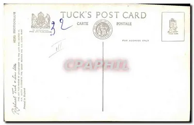 Koronacja królowej Elżbiety — Koronacja królowej Elżbiety w Westminsterskiej Abbadii, czerwiec 1953 — Tuck Card n° C 17 — Rewers