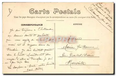 Toekenning van de militaire medaille — Châteaudun — Sté Française de Phototypie — Achterkant