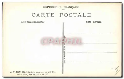 Croix de Guerre — ilustração — J. Picot, Editor, Paris — Verso