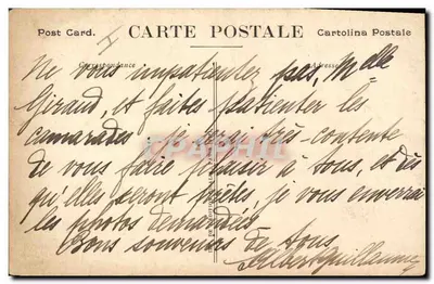 Mulher entregando uma cruz de guerra a um soldado — Quadro de Lucien-Henry Robert — 2ª Série das Cartas-Sonnet ilustradas da guerra — Verso