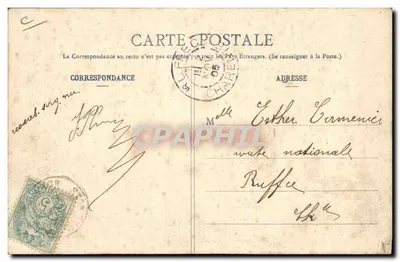 Saint-Nazaire au Croisic — Marais Salants du Bourg de Batz à Saillé — Paludière recogiendo el sal fin con una « Lousse » — Colección Delaveau, St-Nazaire — Reverso