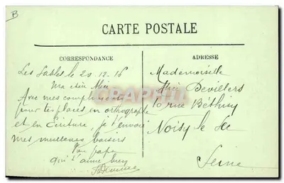 Les Sables-d'Olonne — Marais Salants — Carregamento de um Mulon — LL. — Verso