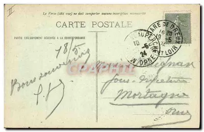 Dreux - Caixa de Poupança — G. Foucault, editor, Dreux — Verso
