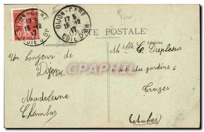 Dijon — Caja de Ahorros — Editor desconocido, n° 46 — Reverso