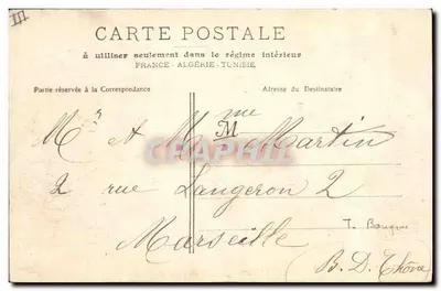 Digne — Spaarbank en Theater — Imp. Constans en Davin — Achterkant